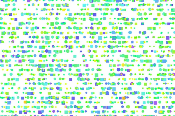 벡터 그래픽입니다. 색깔된 추상 겹치는 혼합된 모양 패턴 — 스톡 벡터