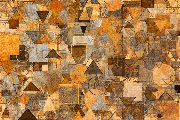 Dekoratif ve desen şekli resimler. Web, daire, kare 