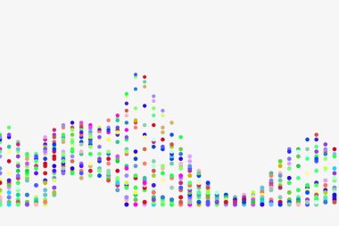 Renk soyut daire, kabarcıklar, Küre veya elips desen gen