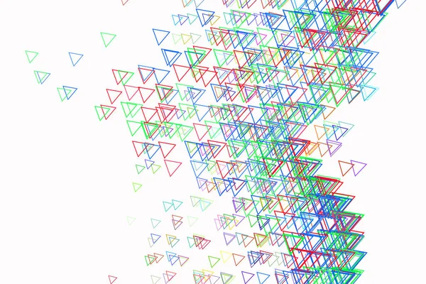 Abstraktní trojúhelník konceptuální vzor. Tvar šablony, obal, ve — Stockový vektor