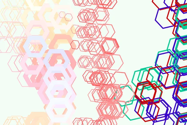 Modèle de fond hexagonal géométrique moderne abstrait. Forme, m — Image vectorielle