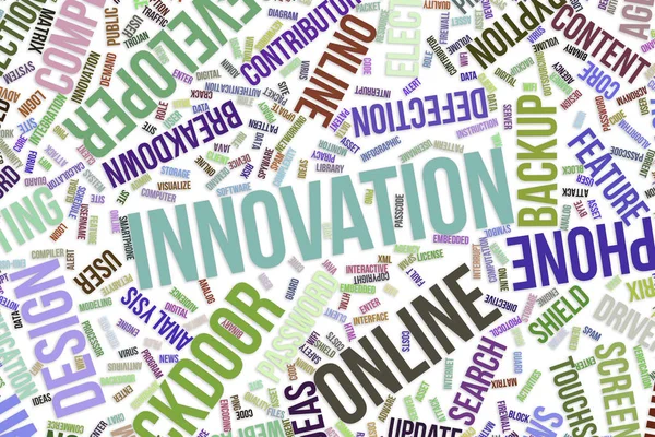 Innovation, nuage conceptuel pour les entreprises, technologies de l'information — Photo