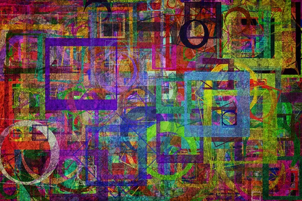 Dekoratif ve desen şekli resimler. Kare, duvar kağıdı, bir