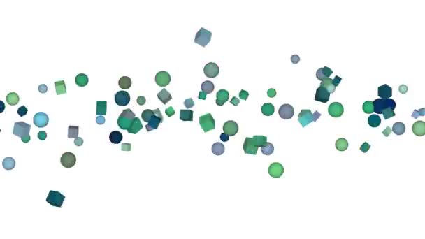 다채로운 깜박이 Float 루프에 렌더링된 애니메이션 — 비디오