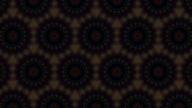 Sanal kaleydoskop sıra desen, sonsuz veya sorunsuz döngü. Soyut neon animasyon stilini. İyi parti, hareketli grafik, meditasyon, kulüpleri, gösterileri ya da konser videoları için. 