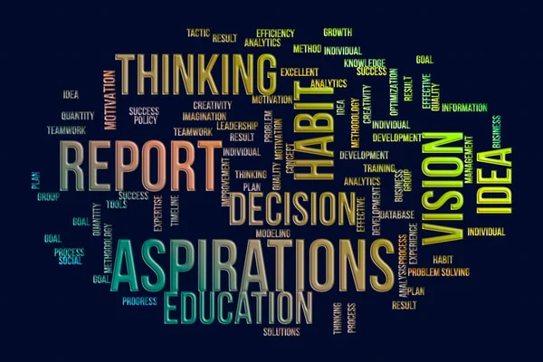 Soyut çizimler iş, kavramsal arka plan. Kelimeler