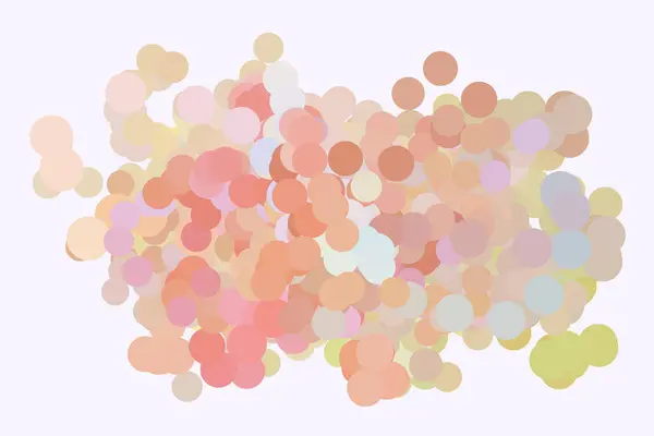 Abstraktní geometrické kruhy, bubliny. Tvar, vzorek, detaily, cr — Stockový vektor