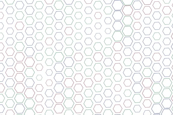 Forma de hexágono, patrón de fondo abstracto. Forma, azulejo, espalda — Vector de stock