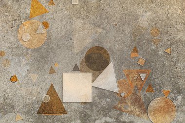 Çizimler şeklin. Duvar kağıdı veya grafik tasarım için. Desen