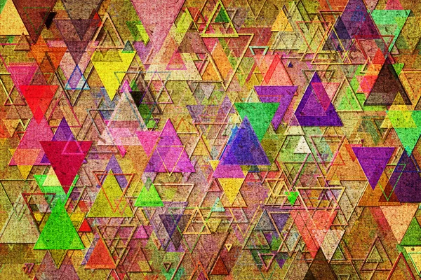 Abstract van vorm, patroon, bitmappatroon of achtergrond. Kleur, driehoek, — Stockfoto