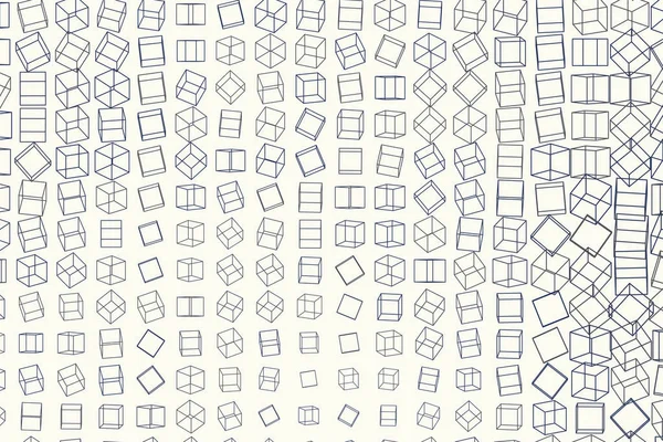 Abstraktní koncepční čtvercový, obdélníkový pattern. Mozaika, plátno, s — Stockový vektor