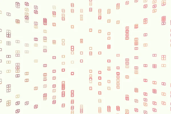 Színes absztrakt négyzet, téglalap alakú mintázat generatív művészet háttérb — Stock Vector
