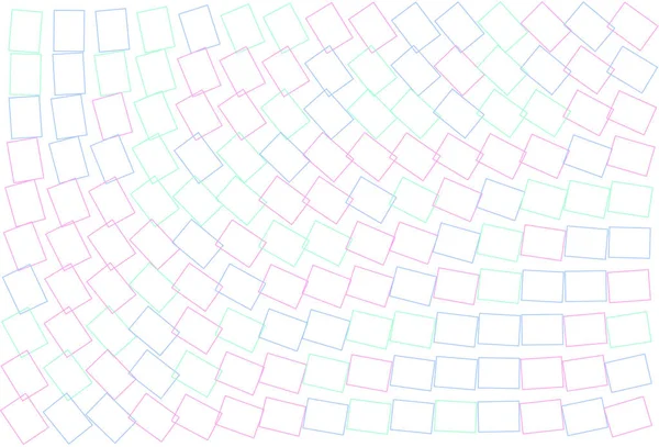 Αφηρημένο χρωματιστό τετράγωνο, ορθογώνιο σχήμα μοτίβο. Ψηφιδωτό, λευκό, — Διανυσματικό Αρχείο