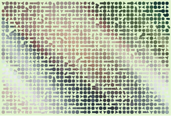 Abstrakcyjny kształt kolorowe mieszane wzór. Rysunek, tło, elipsa — Wektor stockowy
