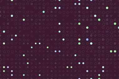 Renk soyut Karma Desen generatif sanat arka plan. Elips