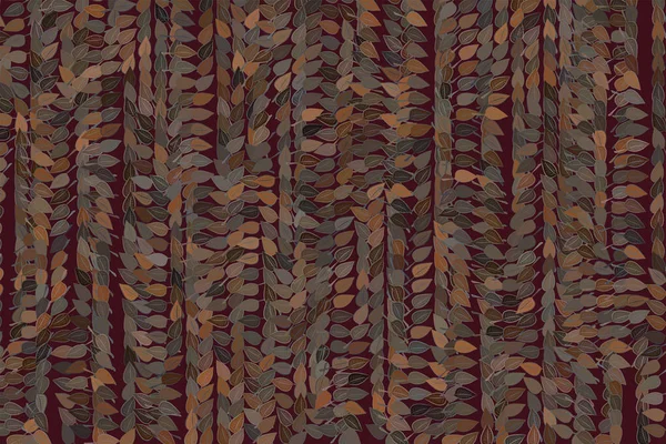 Color abstracto hojas dibujo patrón arte generativo fondo . — Vector de stock