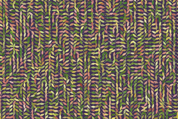 Abstrait géométrique feuilles dessin motif, coloré & artistique f — Image vectorielle