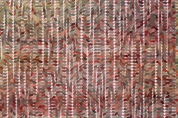 Forma del dibujo de las hojas, patrón de fondo abstracto. Lienzo, te — Archivo Imágenes Vectoriales