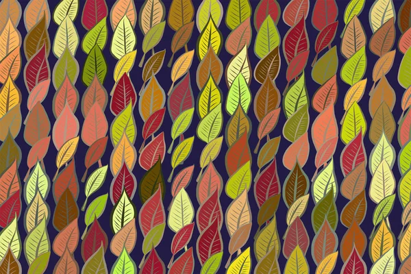 Abstraktní geometrické listy výkresu vzorek, barevné & umělecké f — Stockový vektor