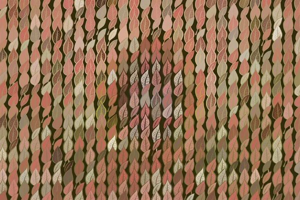 초록 색깔 나뭇잎 그리기 모양 패턴. 장식, desig — 스톡 벡터