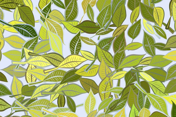 Abstrato padrão de desenho folhas conceituais. Geométrica, textura , — Vetor de Stock