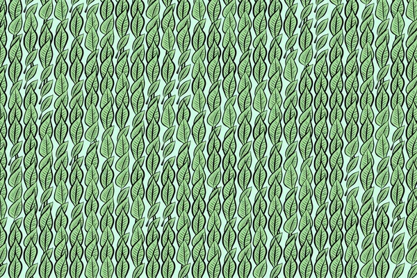 Abstrato padrão de desenho folhas conceituais. Contexto, criativo — Vetor de Stock