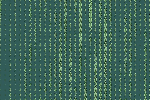 Abstrakte geometrische Blätter Zeichnung Muster, bunt & künstlerisch f — Stockvektor