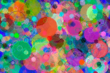 Rasgele çember, elips veya kabarcık şekli. Duvar kağıdı, moda, tarz