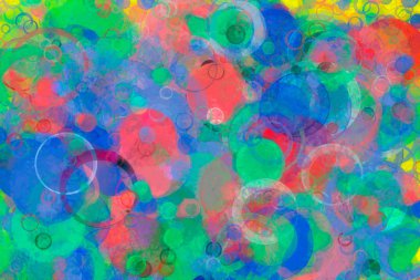 Rasgele çember, elips veya kabarcık şekli. Dijital, doku, kağıt 