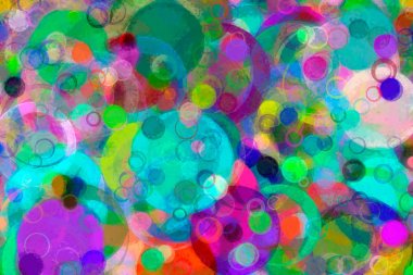 Rasgele çember, elips veya kabarcık şekli. Yaratıcı, kat, geometr