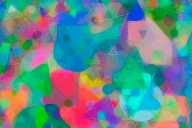 Rasgele daire, kare. Dikdörtgen, yaratıcı, kağıt ve oval.