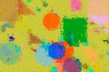 Rasgele daire, kare. Zemin, oval, etkisi ve duvar kağıdı.