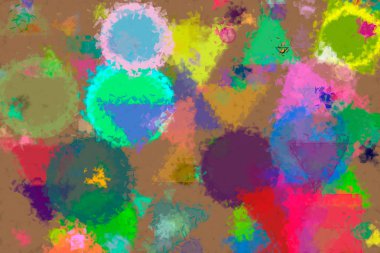 Rasgele daire, kare. Yuvarlak, Ayrıntılar, yaratıcı ve kat.