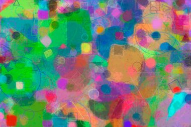 Rasgele daire, kare ve dikdörtgen şekli. Modern, Dekorasyon, col