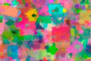 Rasgele kare ve dikdörtgen şekil, web için dijital generatif sanat 