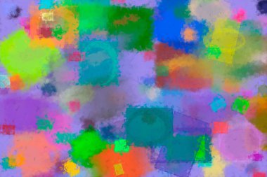 Rasgele kare ve dikdörtgen şekil, web için dijital generatif sanat 