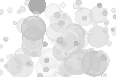 Siyah ve beyaz kağıt grafik des için gri rasgele şekillerle
