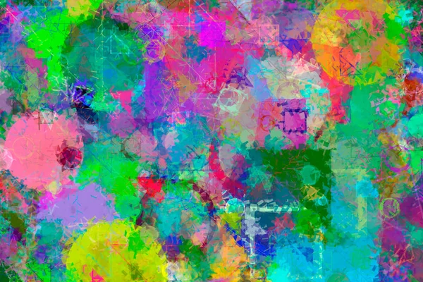 Rasgele daire, kare. Kapak, üçgen, yaratıcı ve modern.