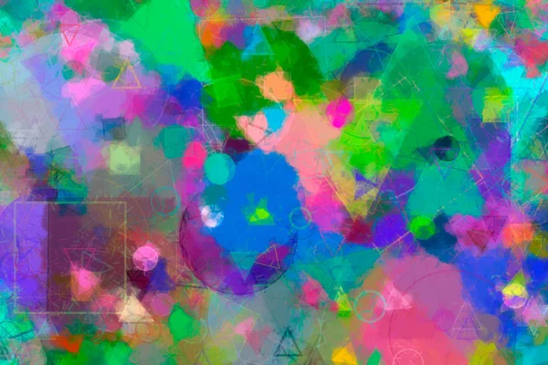 Rasgele daire, kare. Yuvarlak, çizim, kapak ve doku.