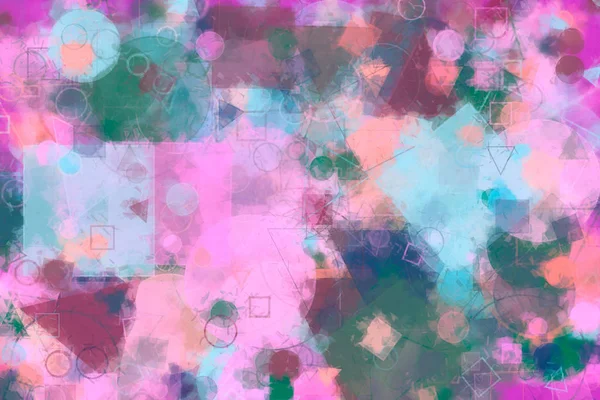 Random circle, square & rectangle shape. Digital, cover, paper &