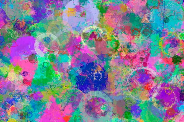 Random circle, square & rectangle shape. Design, texture, web & 