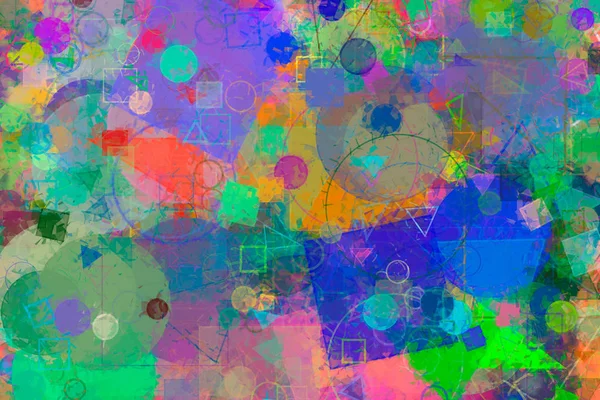 Random circle, square & rectangle shape. Fashion, repeat, oval &