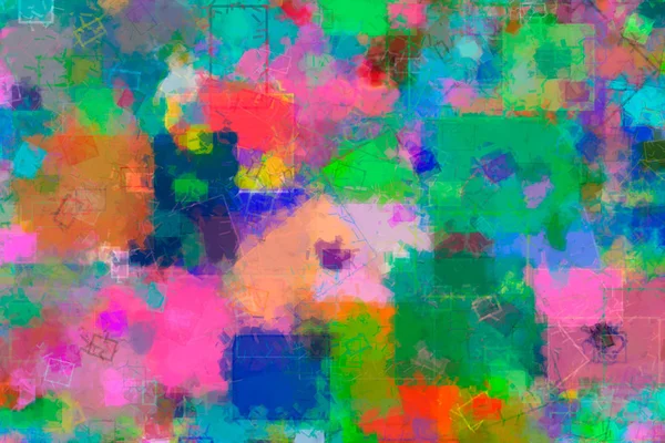 Rasgele kare ve dikdörtgen şekil, web için dijital generatif sanat 