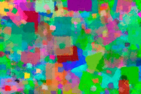 Rasgele kare ve dikdörtgen şekil, web için dijital generatif sanat 