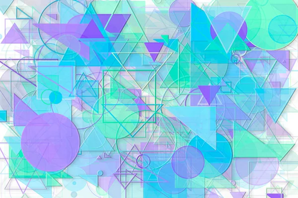 Abstrato em relevo & círculo aleatório, quadrado. Triângulo, obra de arte, di — Fotografia de Stock