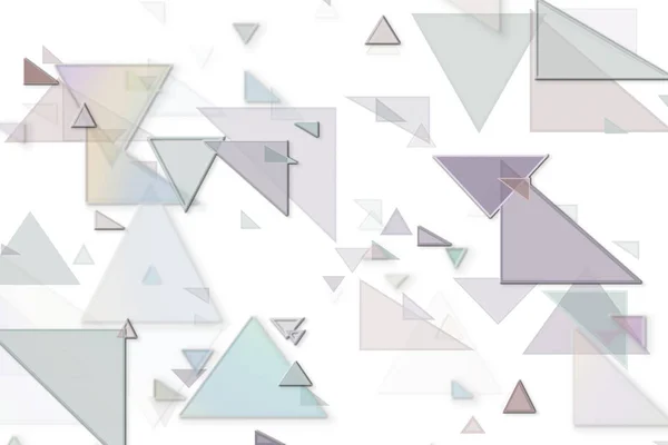 Forma de triángulo en relieve y aleatorio abstracto, ar generativo digital — Foto de Stock