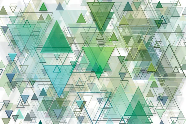 Abstract embossed & random triangle shape, digital generative ar