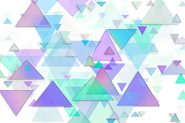 Forma de triângulo abstrato em relevo e aleatório, ar gerativo digital — Fotografia de Stock