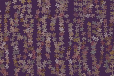 Renk çiçek illüstrasyonlar arka plan, elle çizilmiş. Duvar kağıdı, se