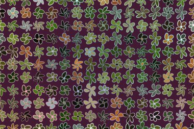 Soyut çizimler çiçek, kavramsal model. Kapak, sha